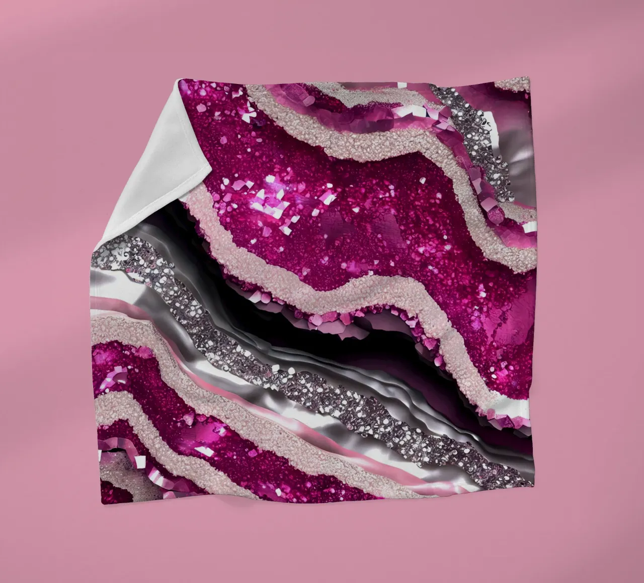 Texture agata magenta glam coperta in pile da Gemstone Textures
