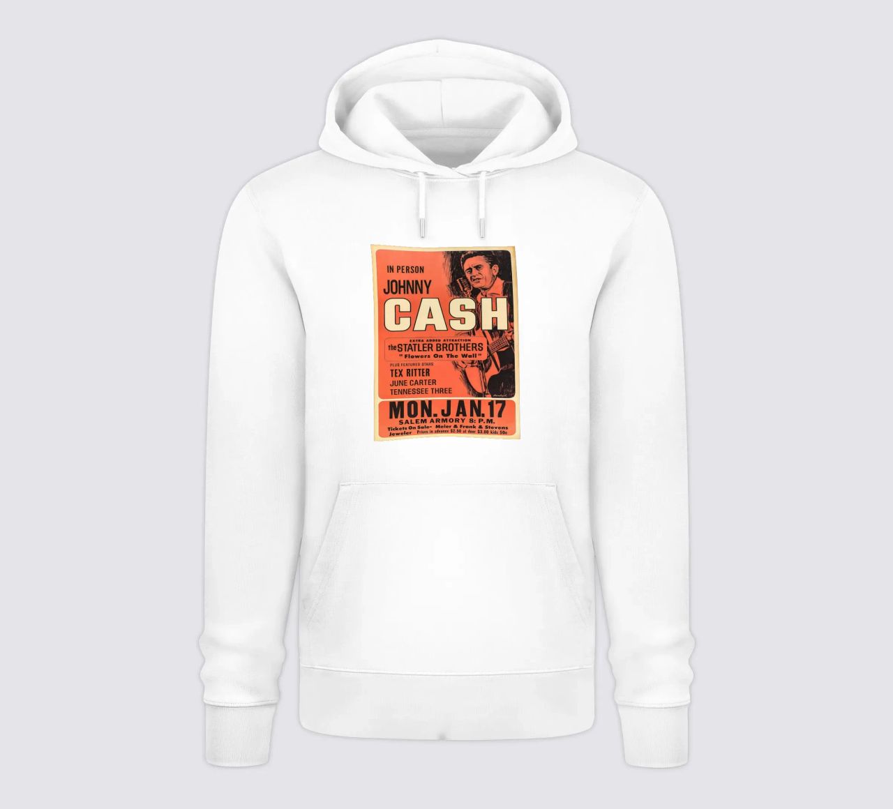 Vintage Johnny Cash And The Tennessee Three Concert sweat à capuche de SoundStudio