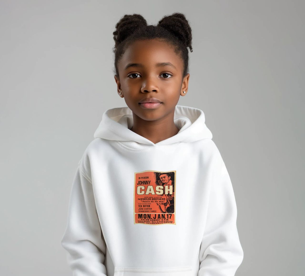 Vintage Johnny Cash And The Tennessee Three Concert sweat à capuche enfant de SoundStudio