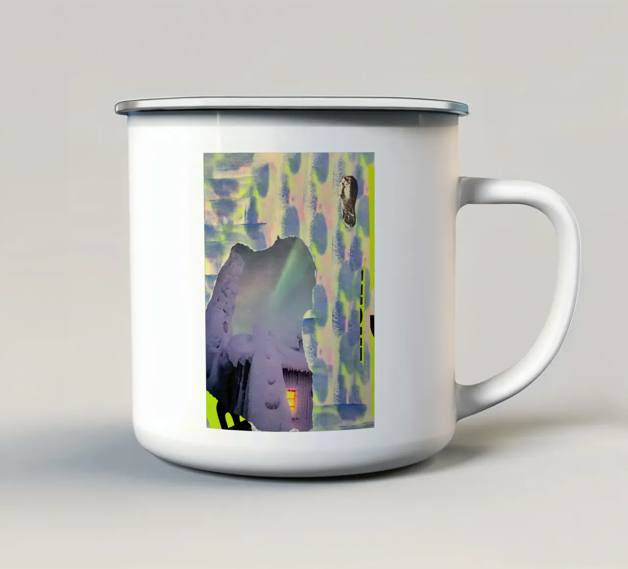 Abstract northern lights No.3 tazza in smalto da PeHa - ART