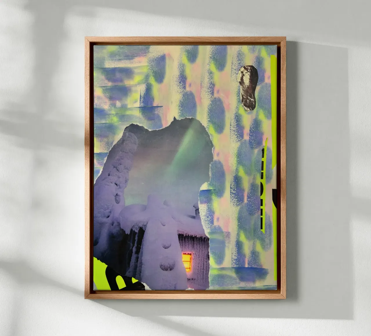 Abstract northern lights No.3 tela con Cornice a cassetta da PeHa - ART
