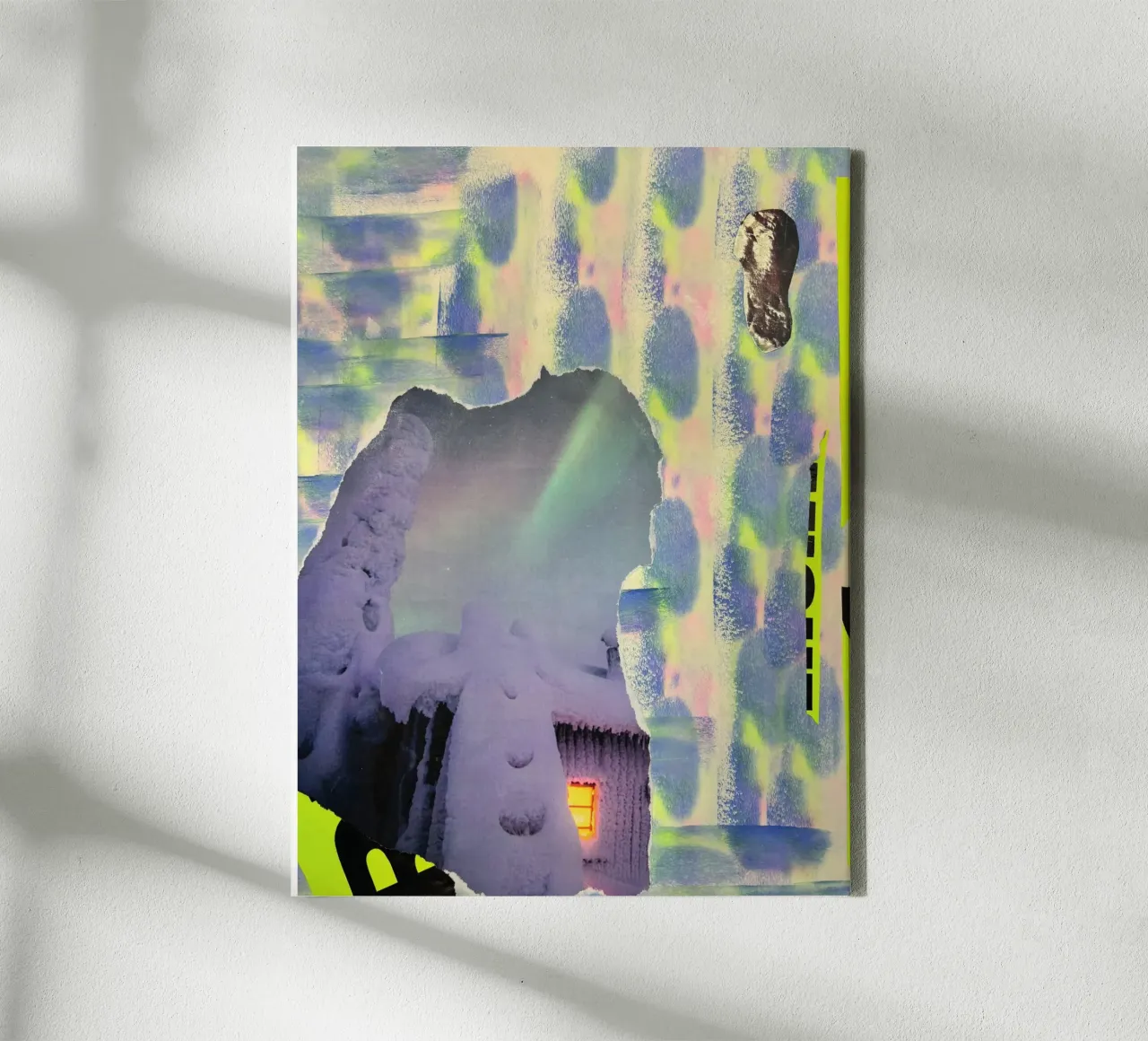 Abstract northern lights No.3 tela con Cornice a cassetta da PeHa - ART