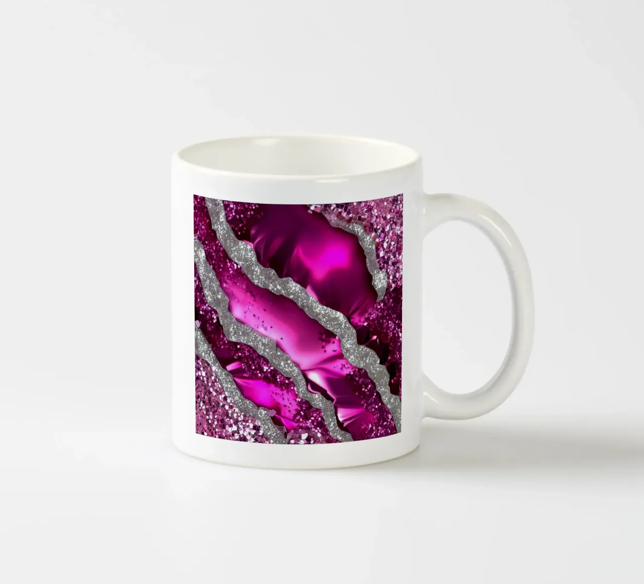 Texture agata magenta glam tazza in ceramica da Gemstone Textures