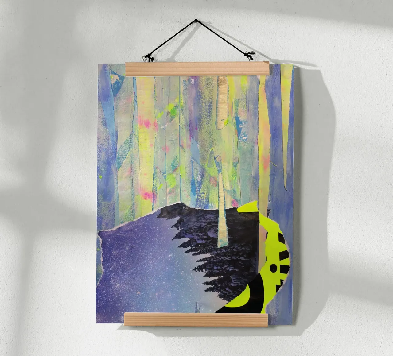 Abstract northern lights No.2 carta hahnemühle da PeHa - ART