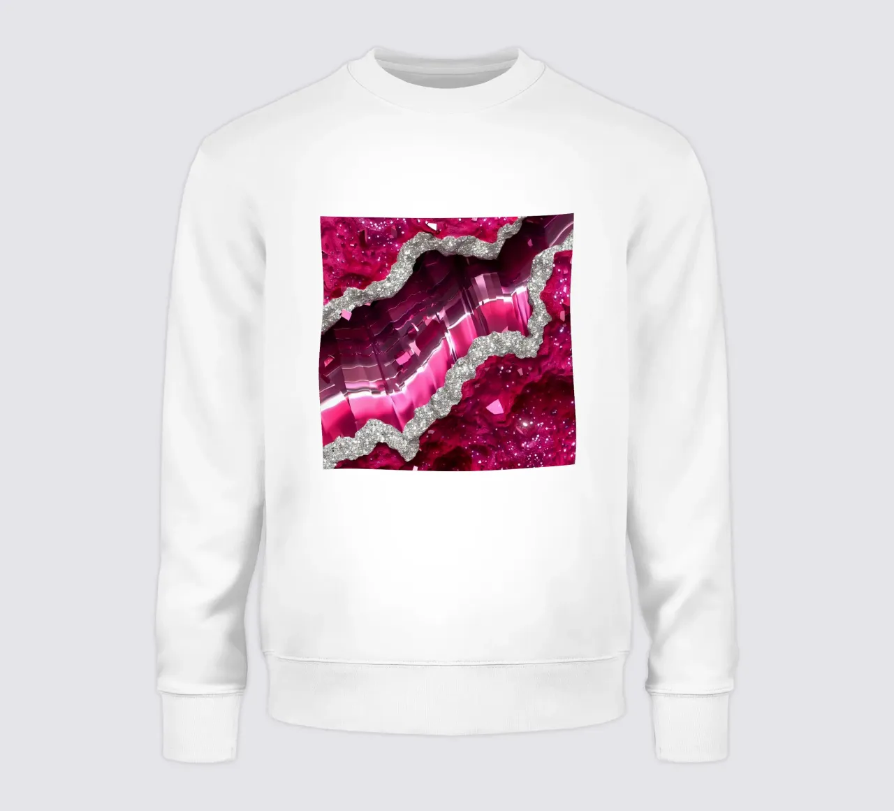 Texture agata magenta glam felpa da Gemstone Textures