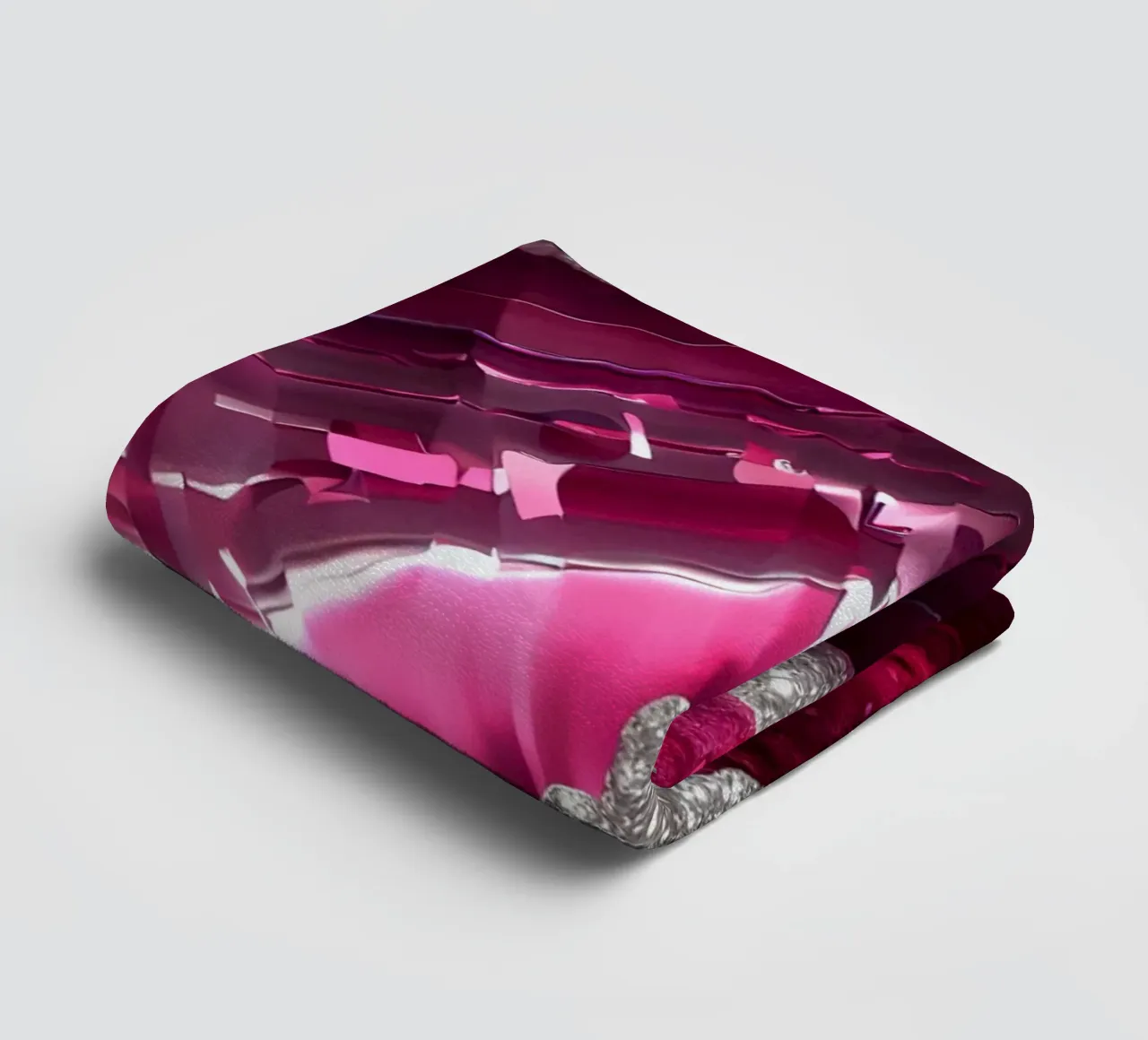 Glam Magenta Agate Texture towel by Gemstone Textures