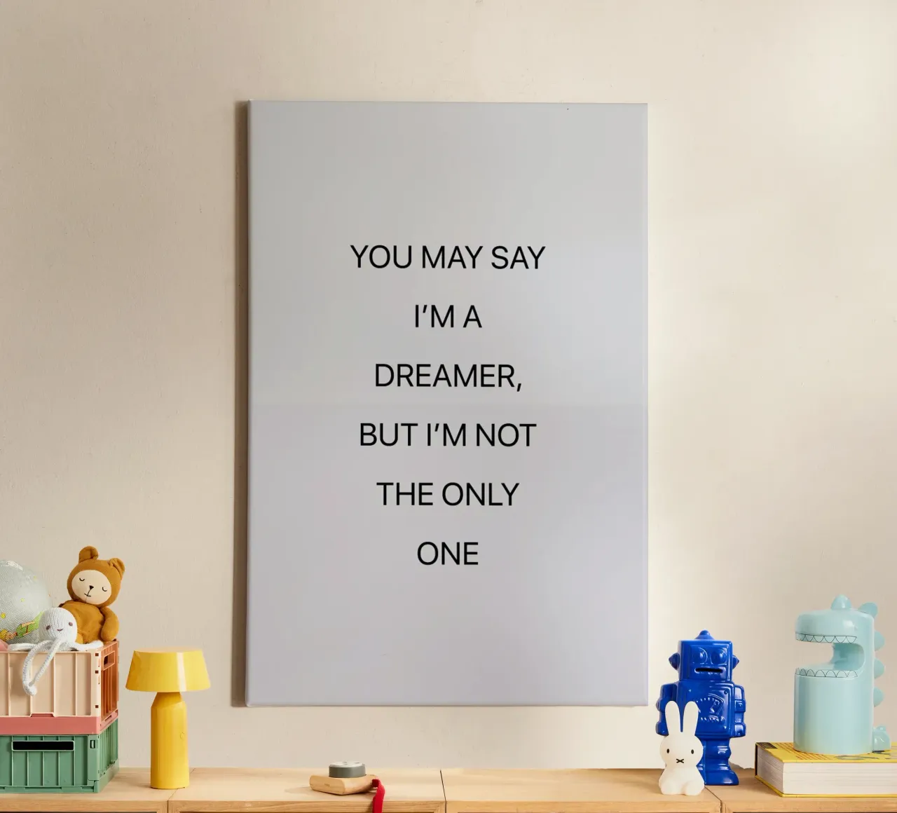 You May Say I'm a Dreamer 03 tela con Cornice a cassetta da Studio One