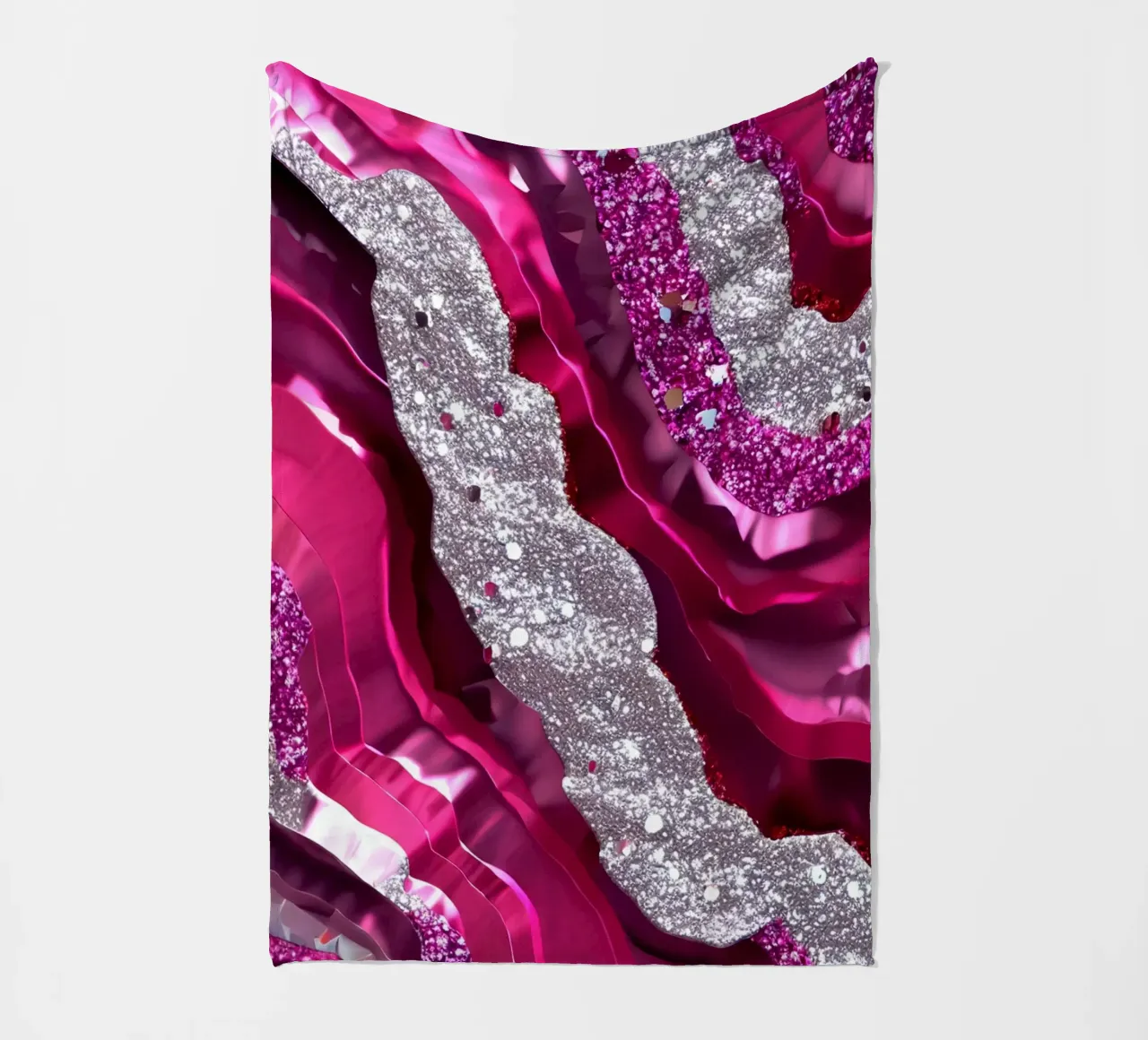 Texture agata magenta glam coperta in pile da Gemstone Textures