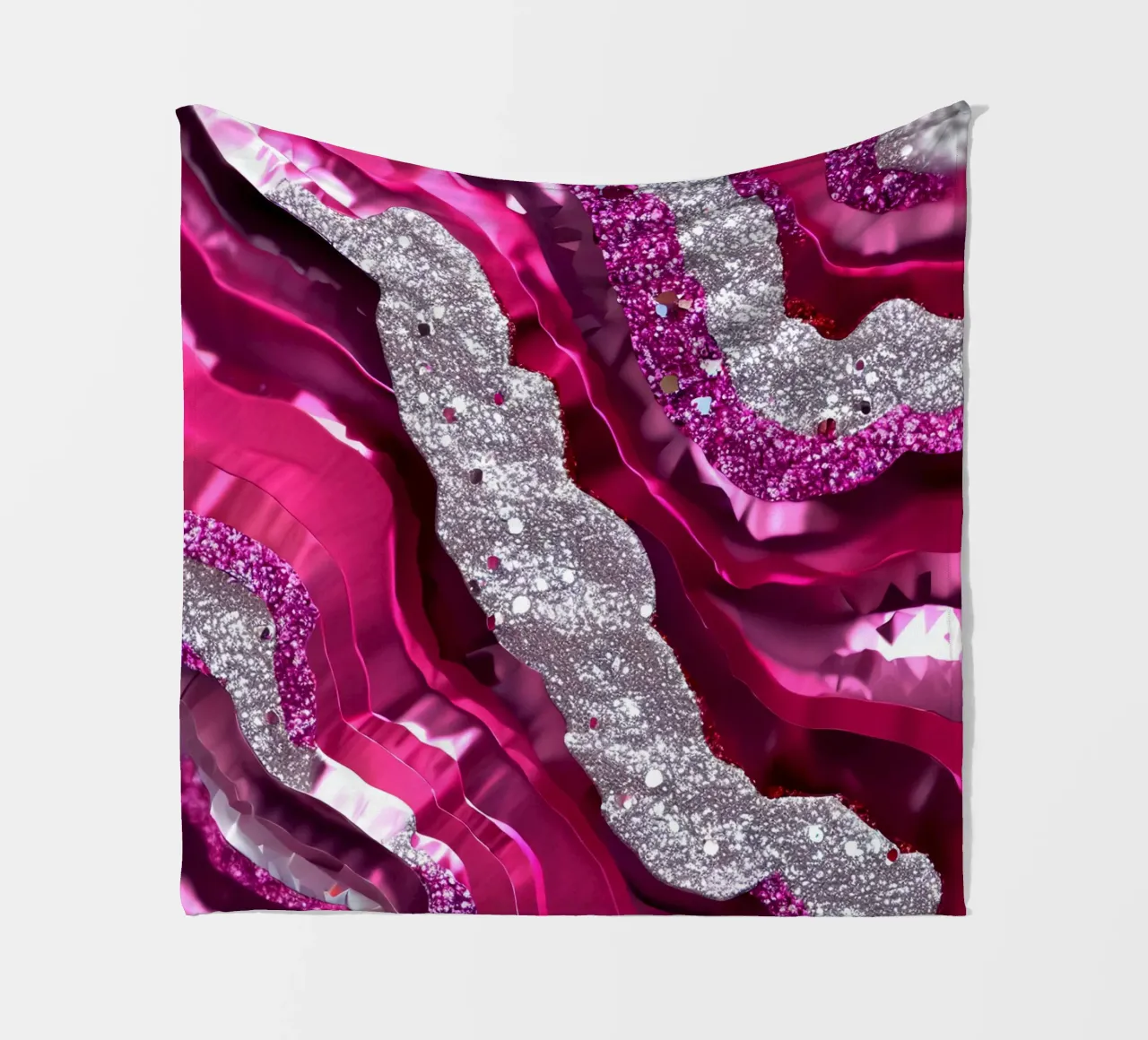 Texture agata magenta glam coperta in pile da Gemstone Textures