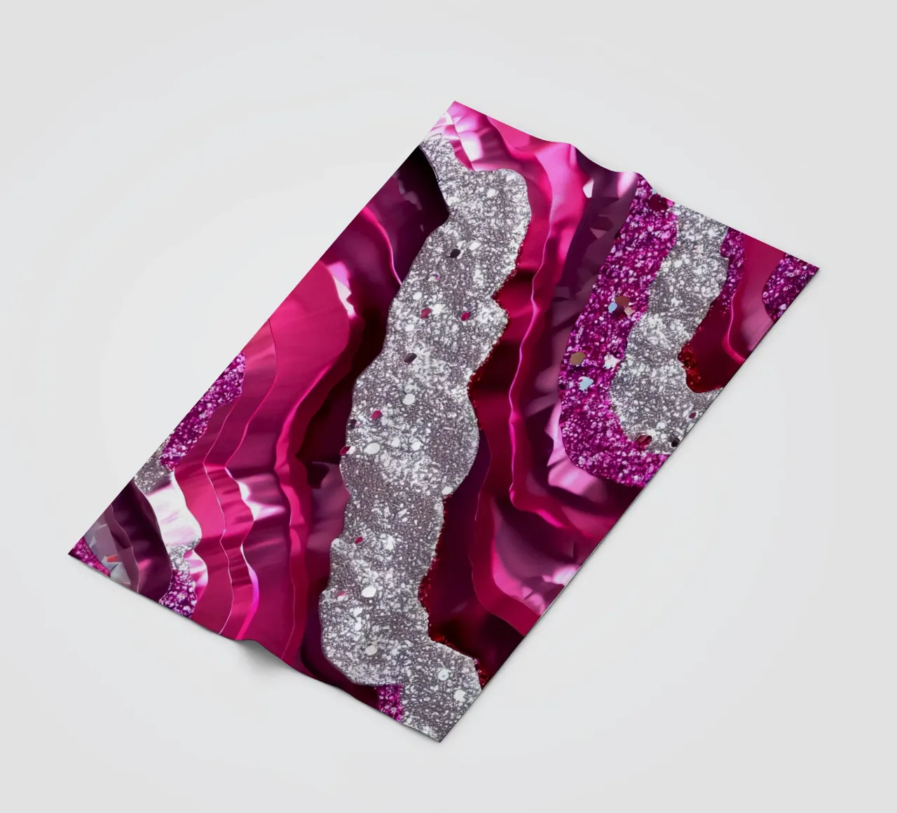 Texture agata magenta glam coperta in pile da Gemstone Textures
