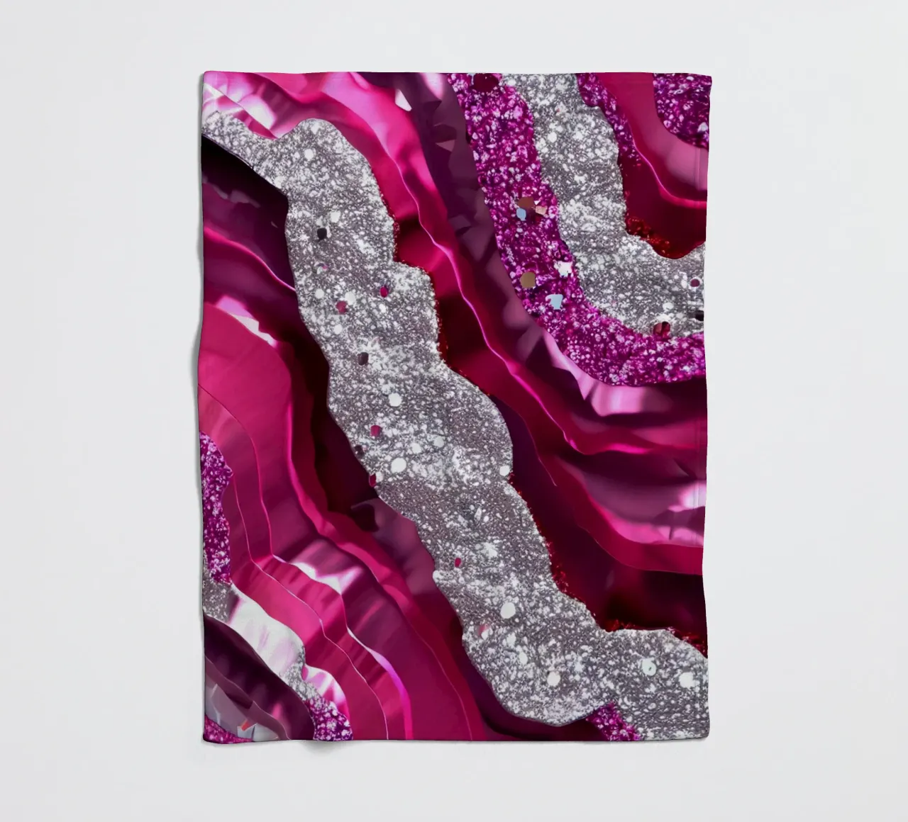 Texture agata magenta glam coperta in pile da Gemstone Textures