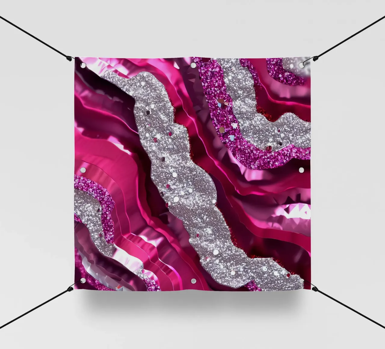 Texture agata magenta glam telo in pvc da Gemstone Textures