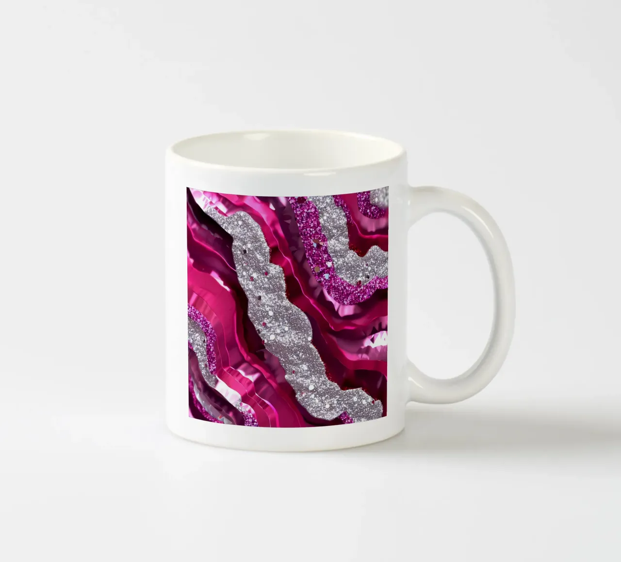 Texture agata magenta glam tazza in ceramica da Gemstone Textures
