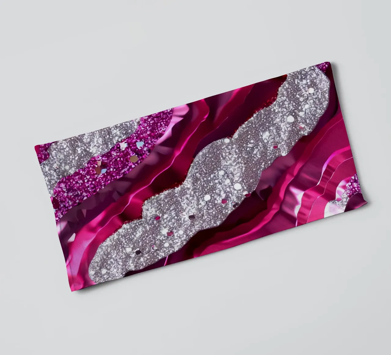 Texture agata magenta glam asciugamano da bagno da Gemstone Textures