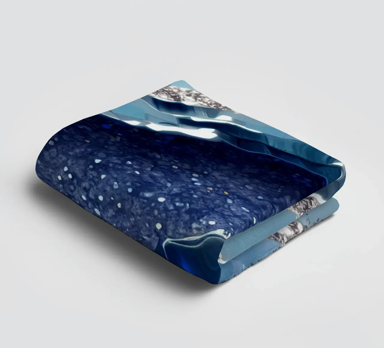 Glam Blue Achat Textur Handtuch von Gemstone Textures