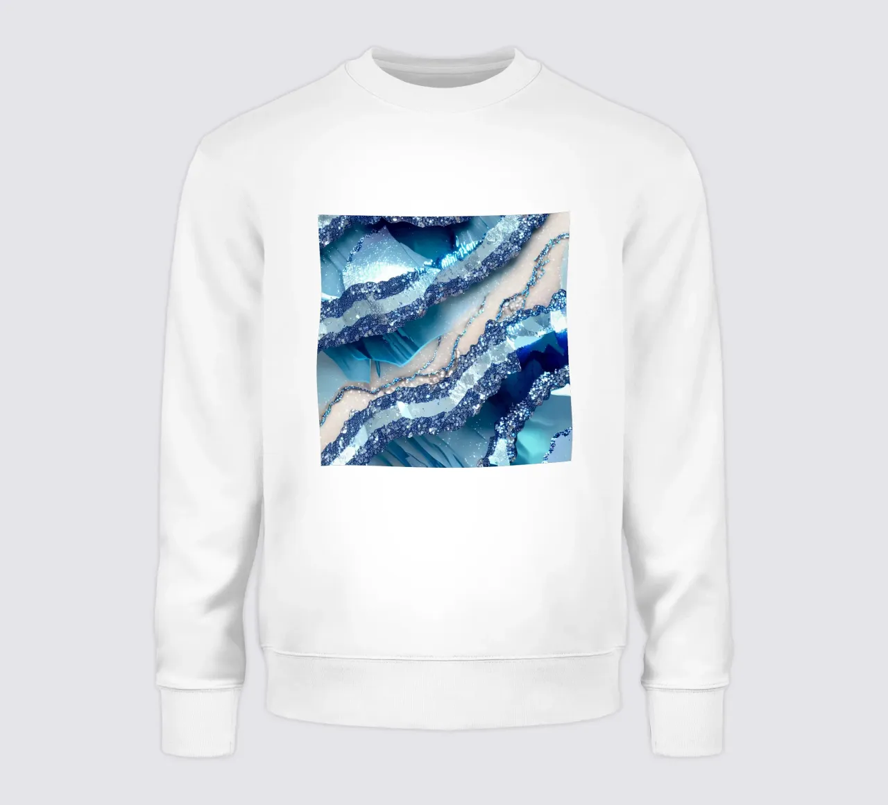 Agata blu glam Texture felpa da Gemstone Textures