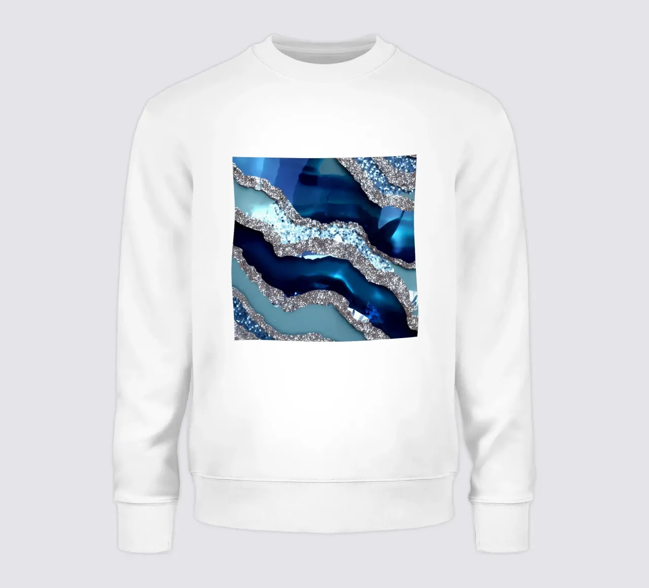Agata blu glam Texture felpa da Gemstone Textures