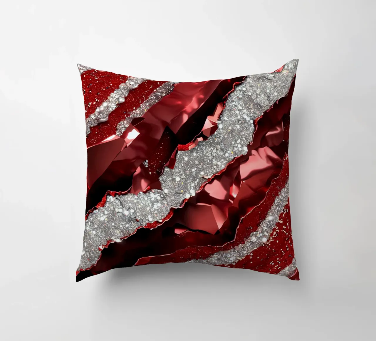 Texture glam dell'agata rossa cuscino da Gemstone Textures