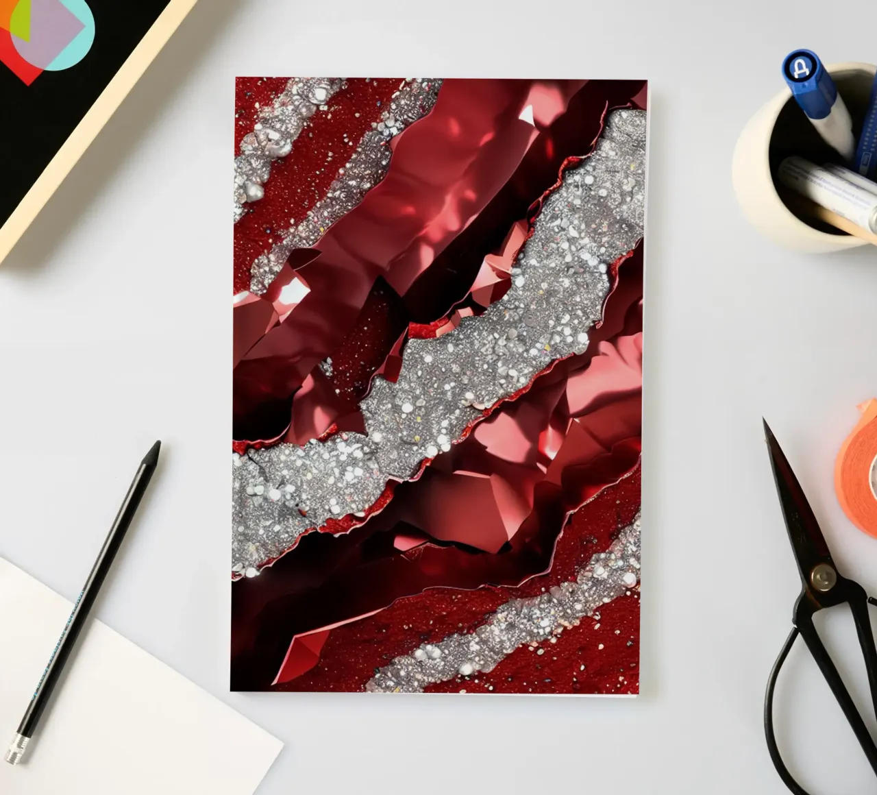 Texture glam dell'agata rossa diario da Gemstone Textures