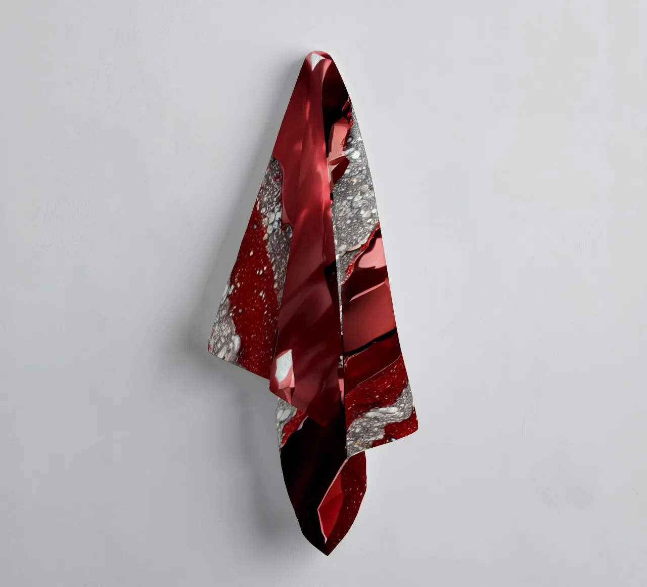 Texture glam dell'agata rossa asciugamano da bagno da Gemstone Textures