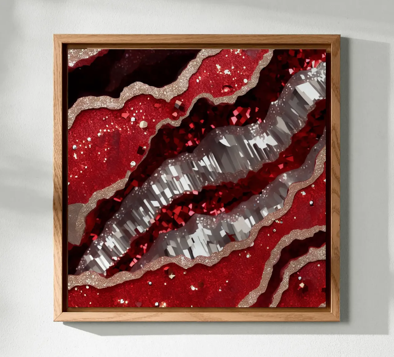 Texture glam dell'agata rossa alluminio dibond da Gemstone Textures