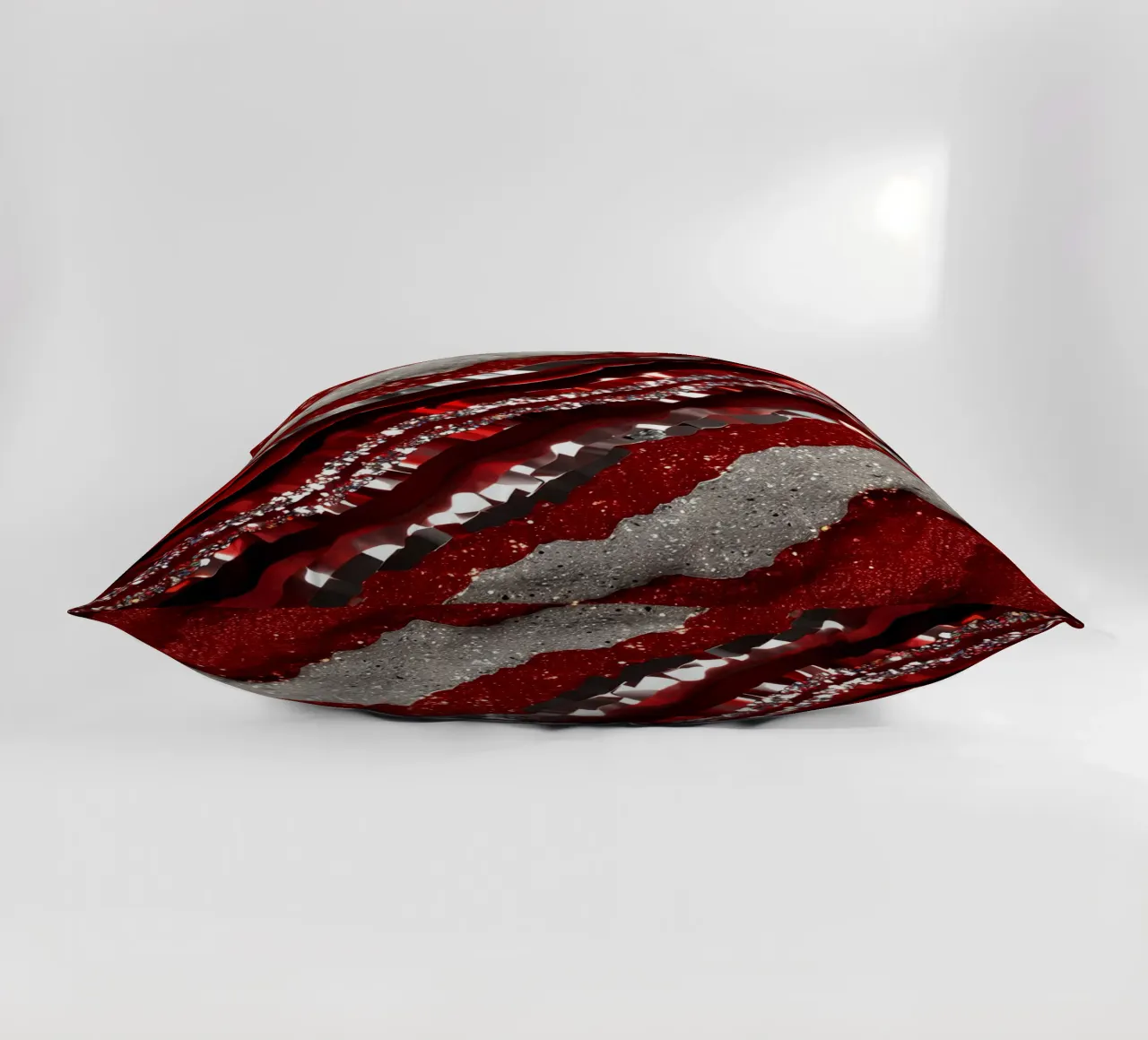Texture glam dell'agata rossa cuscino da Gemstone Textures