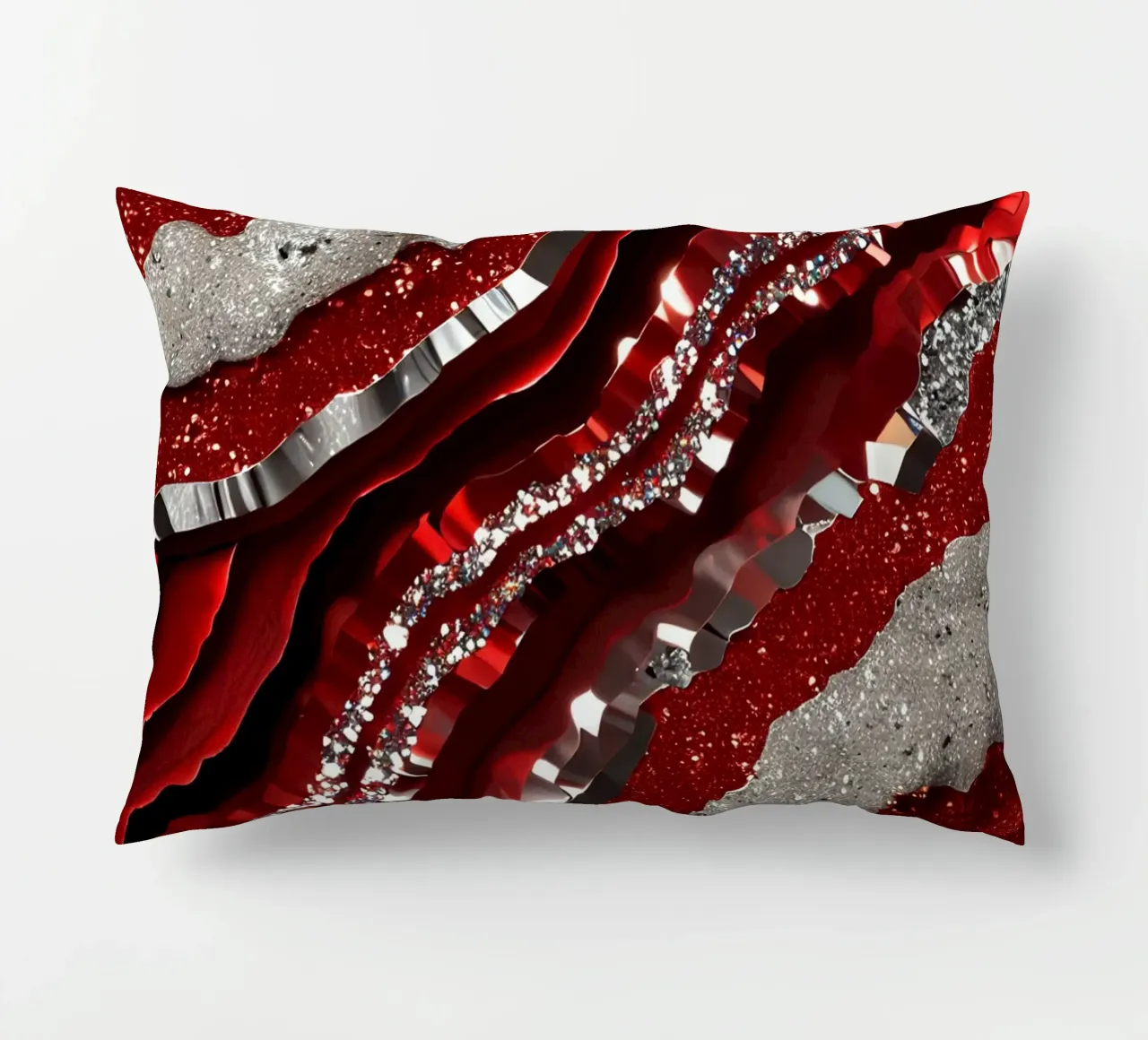Texture glam dell'agata rossa cuscino da Gemstone Textures