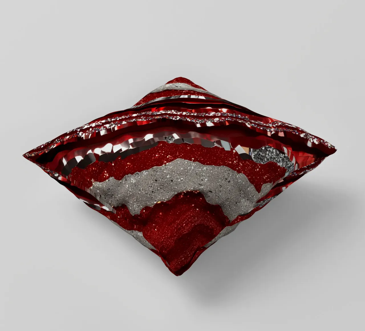 Texture glam dell'agata rossa cuscino da Gemstone Textures