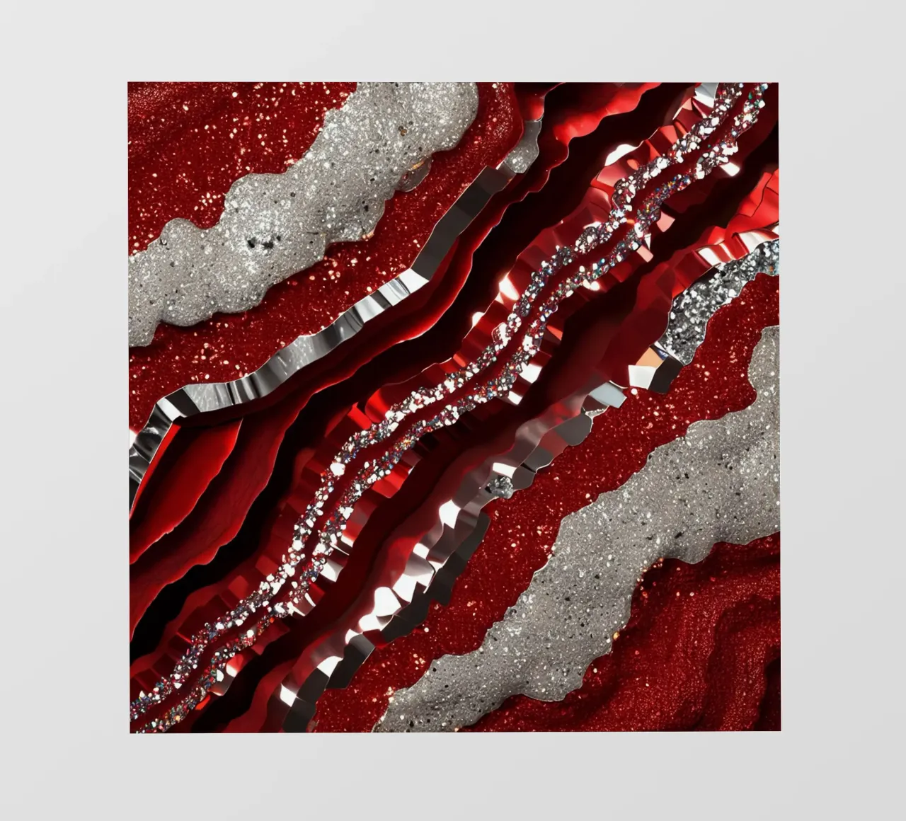 Texture glam dell'agata rossa telo in pvc da Gemstone Textures