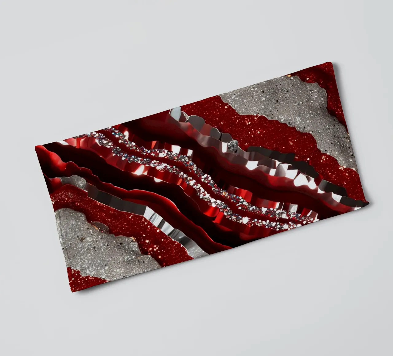 Texture glam dell'agata rossa asciugamano da bagno da Gemstone Textures