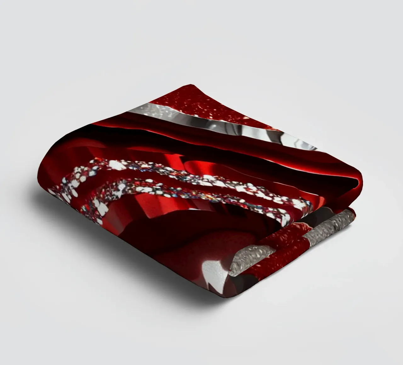 Texture glam dell'agata rossa asciugamano da bagno da Gemstone Textures