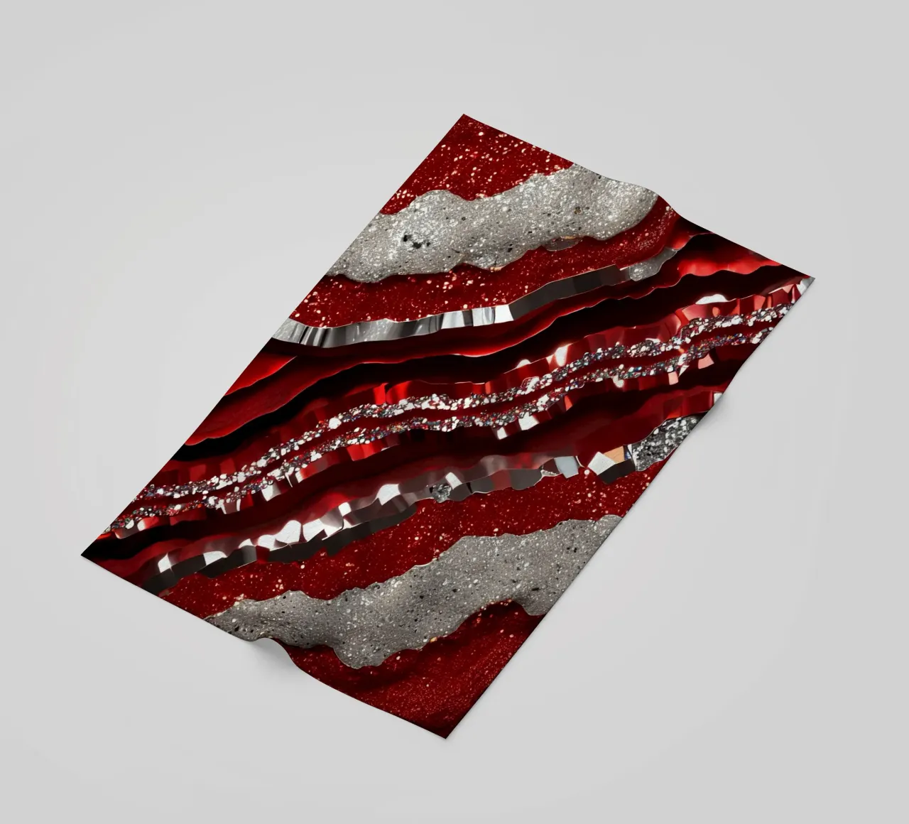 Texture glam dell'agata rossa telo mare da Gemstone Textures