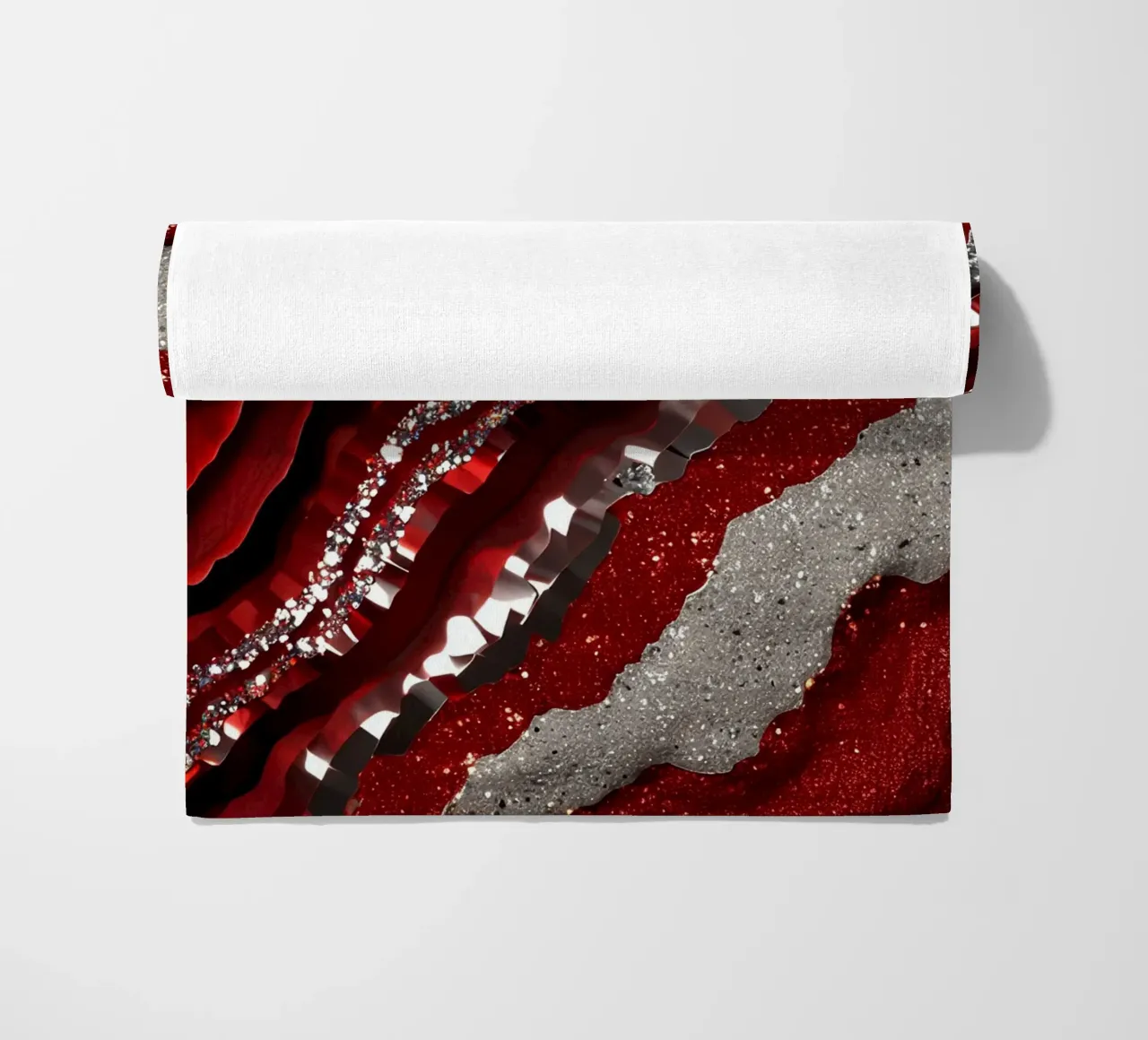 Texture glam dell'agata rossa telo mare da Gemstone Textures