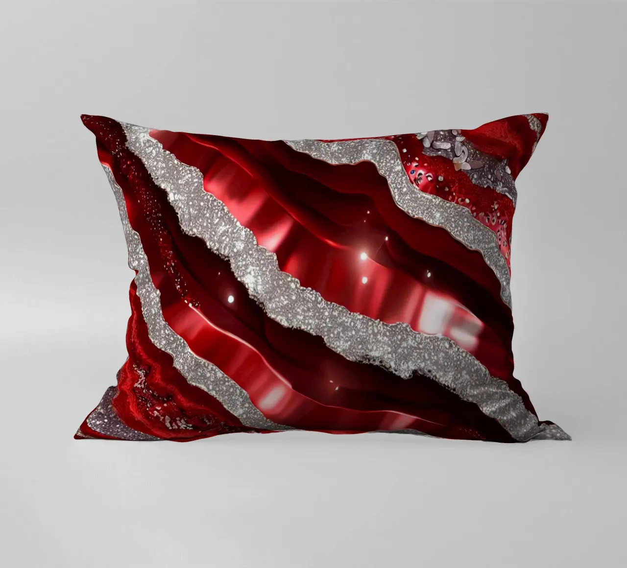 Texture glam dell'agata rossa cuscino da Gemstone Textures