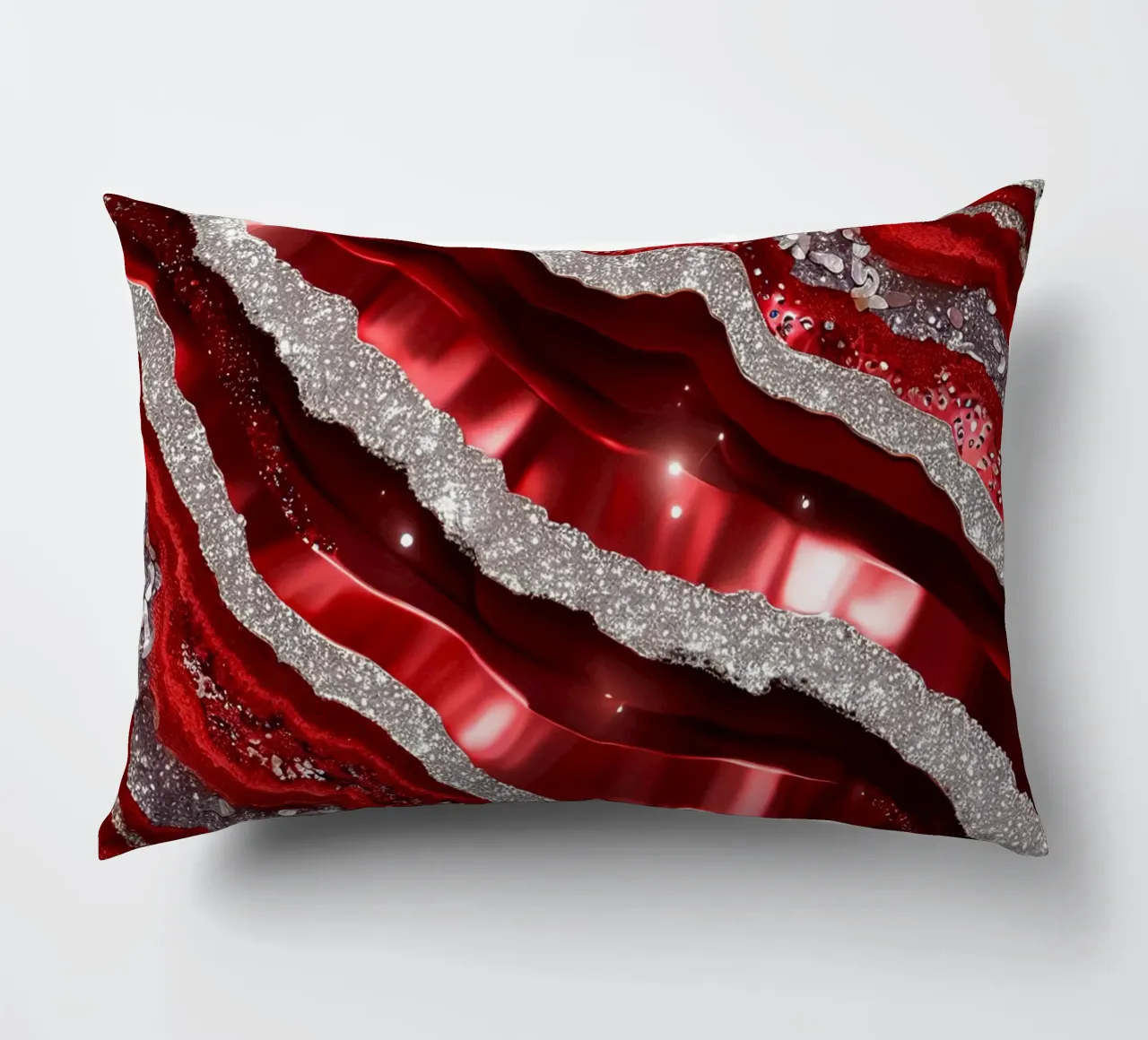Texture glam dell'agata rossa cuscino da Gemstone Textures