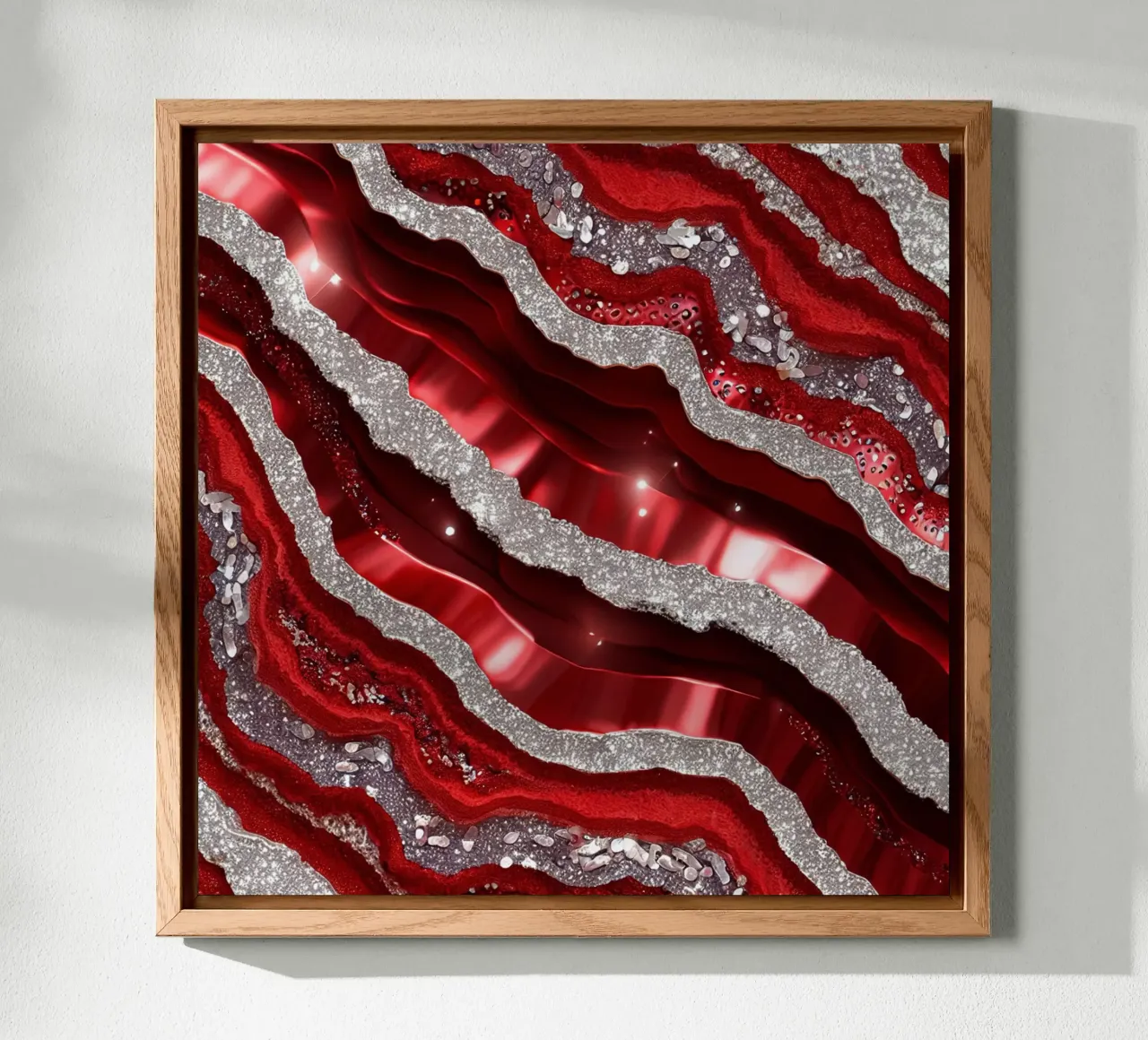 Texture glam dell'agata rossa alluminio dibond da Gemstone Textures