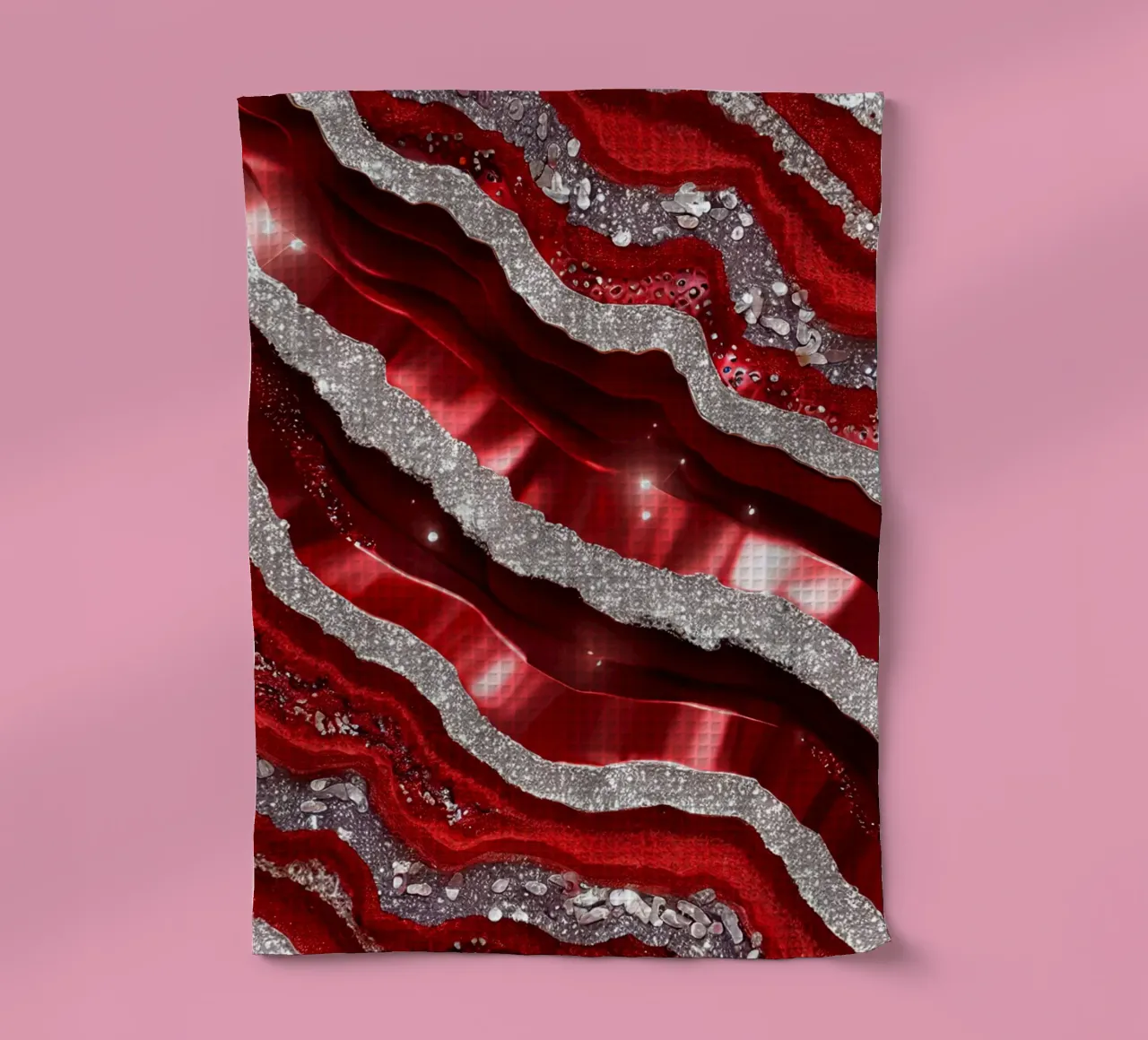 Texture glam dell'agata rossa canovaccio da cucina da Gemstone Textures