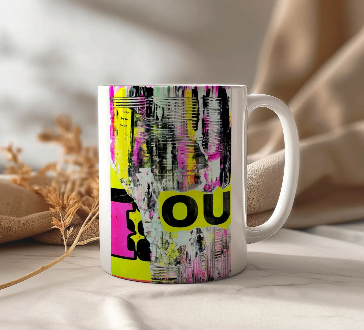 Oder Neon? ceramic mug by PeHa - ART