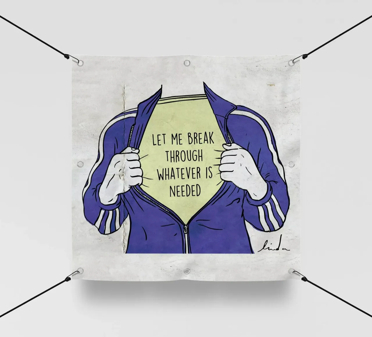 Break Through telo in pvc da Linda van Bruggen