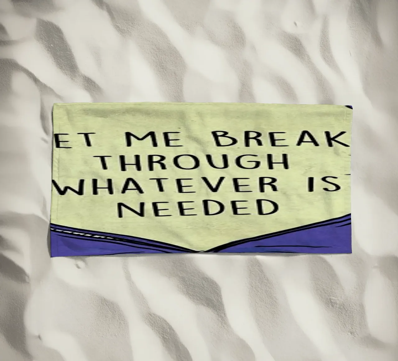 Break Through strandhanddoek van Linda van Bruggen