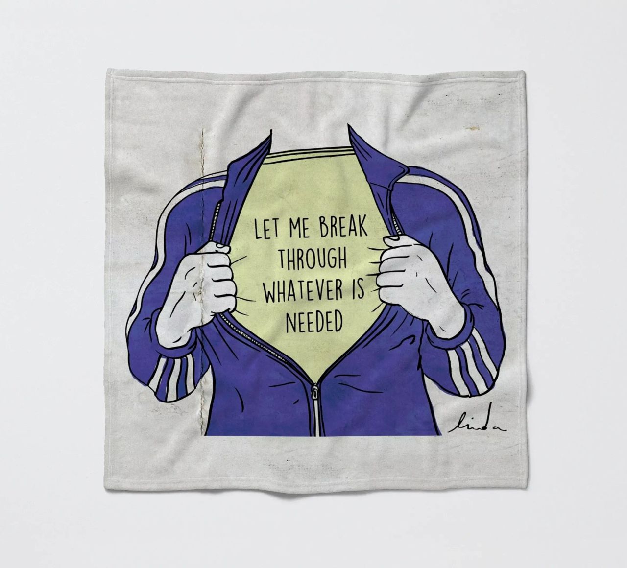 Break Through coperta in pile da Linda van Bruggen