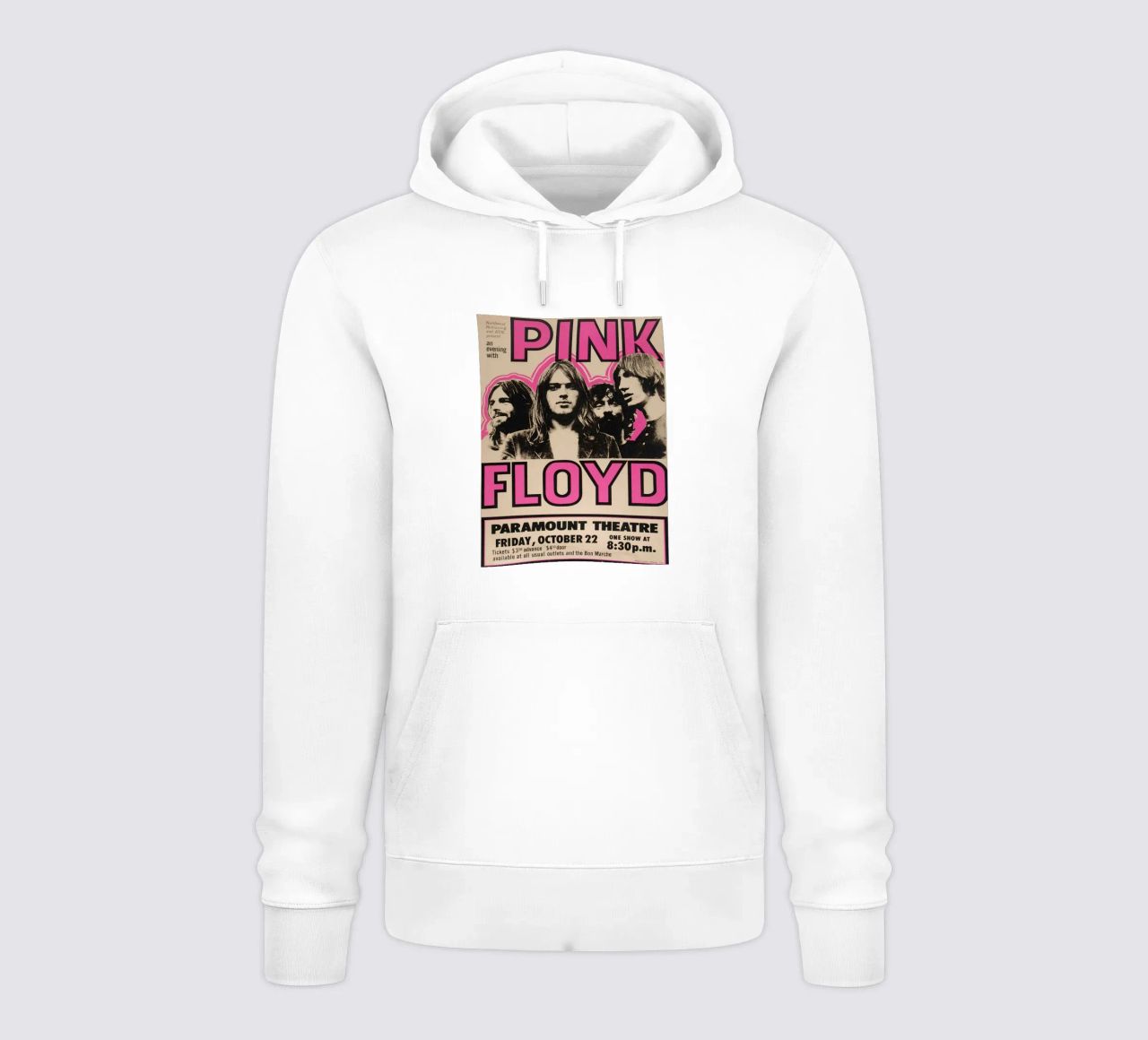 Vintage Pink Floyd Oct 22 Concert Rock Music Print sweat à capuche de SoundStudio