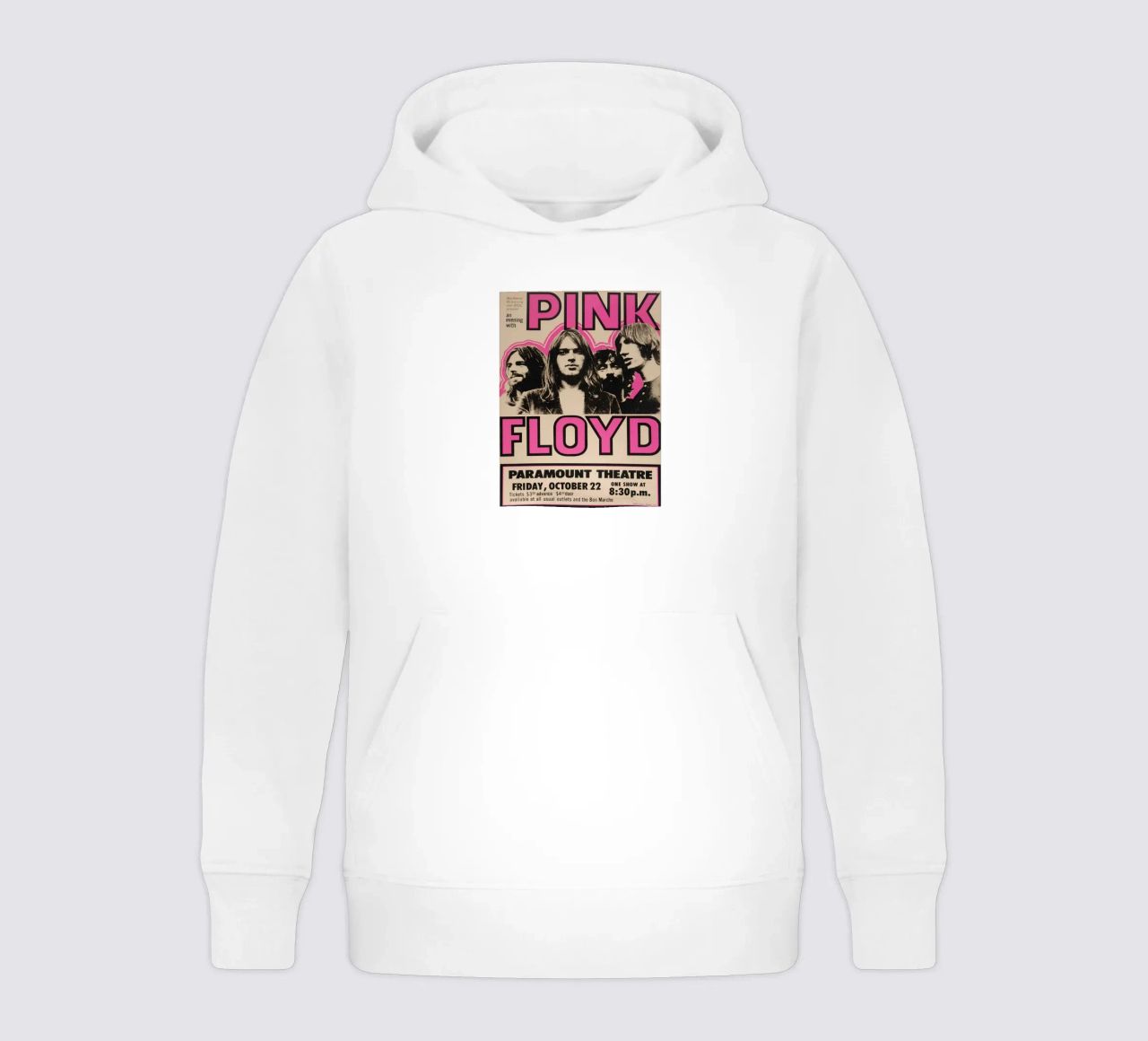 Vintage Pink Floyd Oct 22 Concert Rock Music Print sweat à capuche enfant de SoundStudio