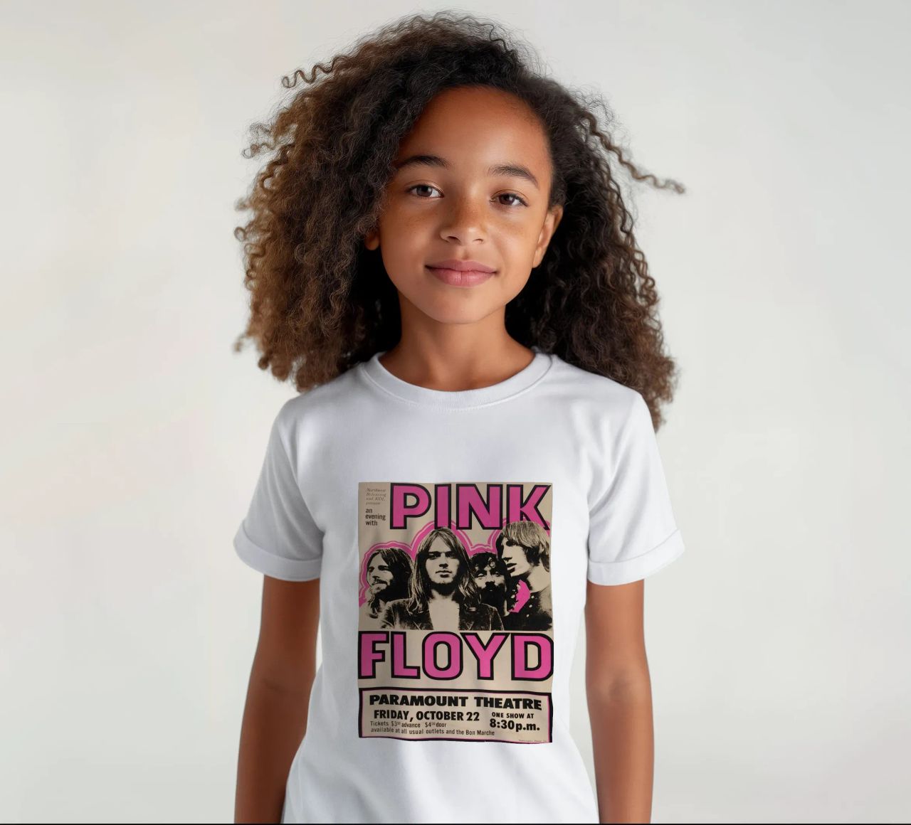 Vintage Pink Floyd Oct 22 Concert Rock Music Print t-shirt enfant de SoundStudio