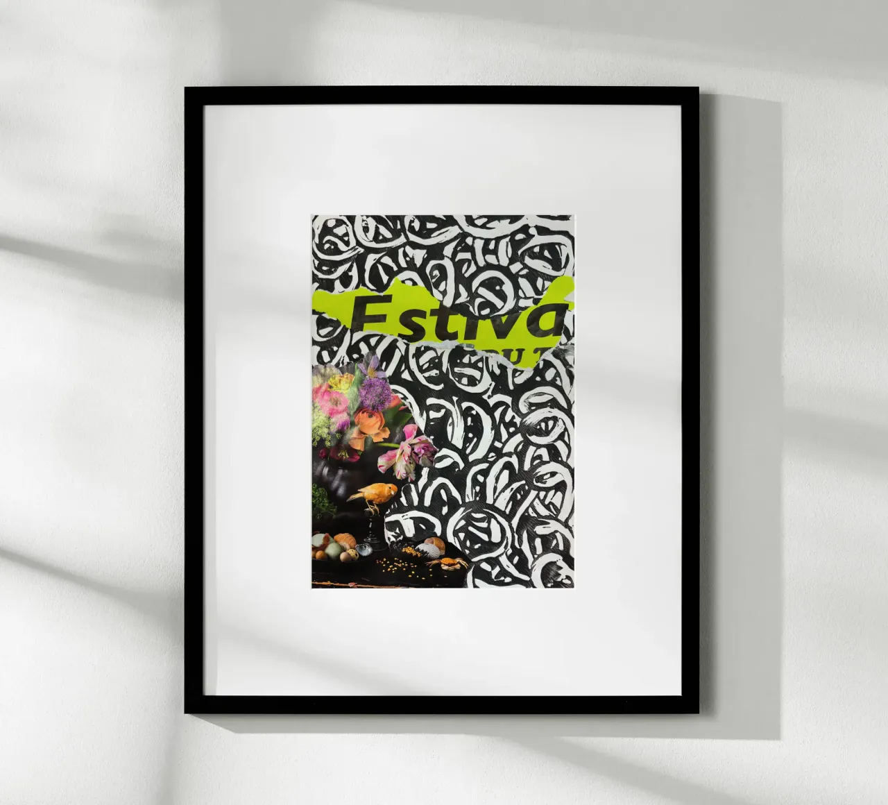 Abstract stil life poster con telaio in alluminio da PeHa - ART
