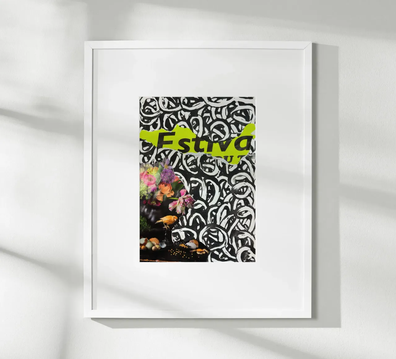 Abstract stil life poster con telaio in alluminio da PeHa - ART