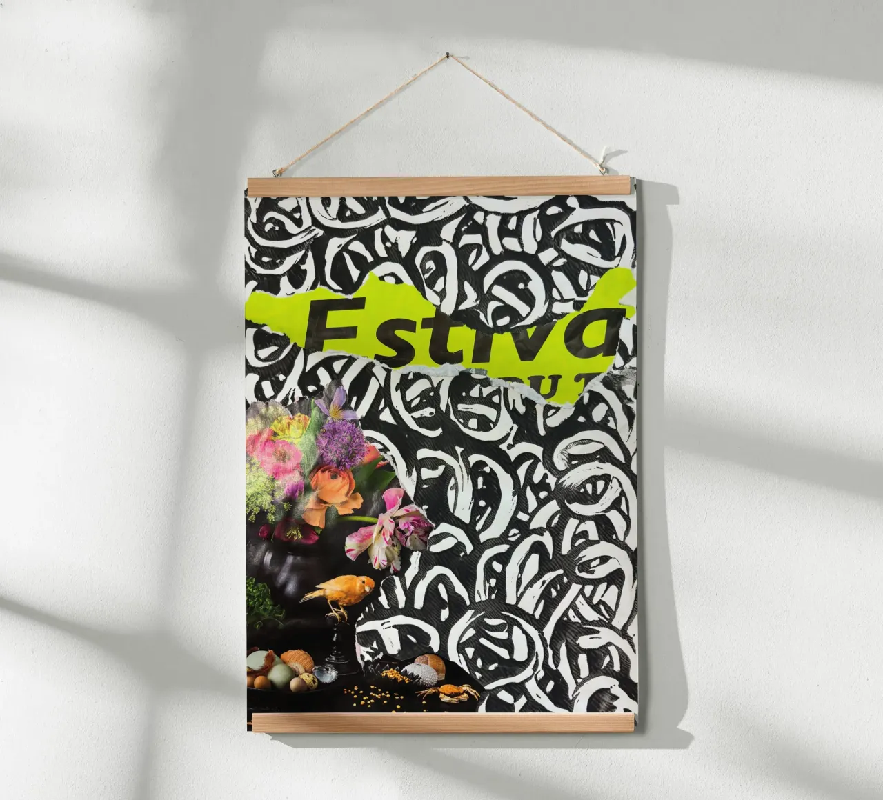 Abstract stil life poster con telaio in alluminio da PeHa - ART