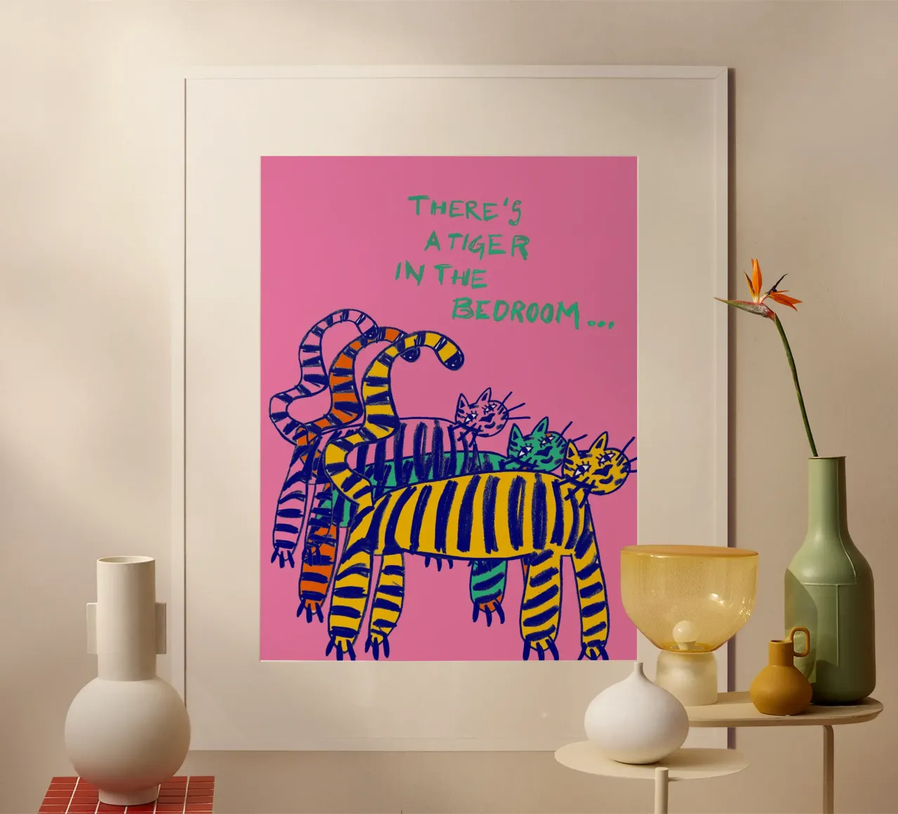 Tiger in the bedroom Poster von thesoulhugclub
