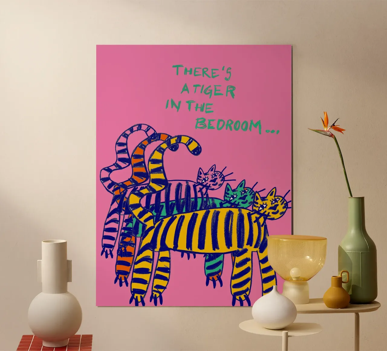 Tiger in the bedroom Poster von thesoulhugclub