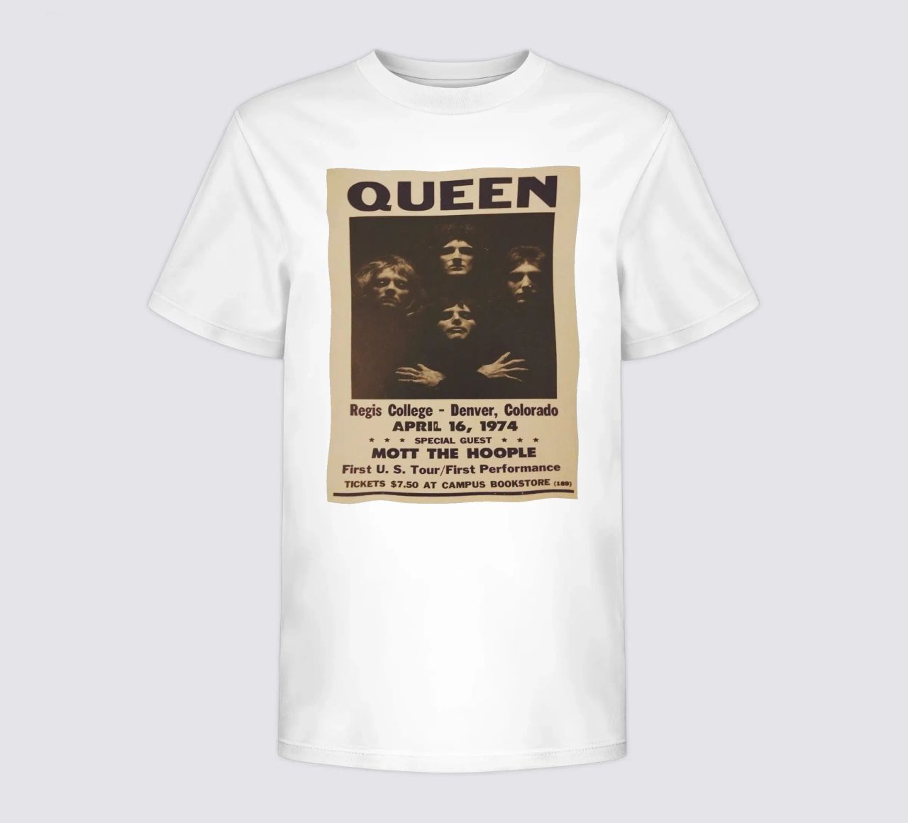 Vintage Queen Concert Poster 1974 Denver t-shirt enfant de SoundStudio
